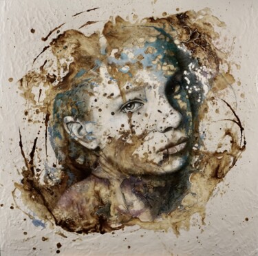 Картина под названием "Astraea" - Jocelyne Bellemare, Подлинное произведение искусства, Масло