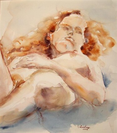 Peinture intitulée "Caroline" par Jocelyne Chauveau, Œuvre d'art originale, Huile
