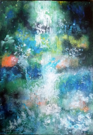 Painting titled "La Source" by Lyne Le Grand, Original Artwork, Acrylic