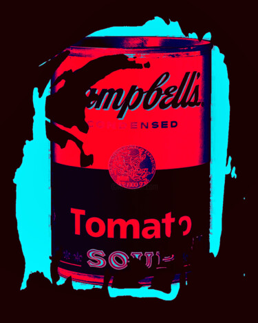Fotografia intitolato "Tomato Soup III" da Jochen Cerny, Opera d'arte originale, Fotografia manipolata Montato su Alluminio