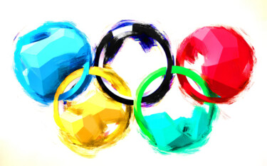 Fotografia intitulada "Olympic Rings V" por Jochen Cerny, Obras de arte originais, Fotografia digital