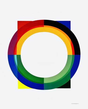 数字艺术 标题为“Olympic Rings VI” 由Jochen Cerny, 原创艺术品, 数字拼贴
