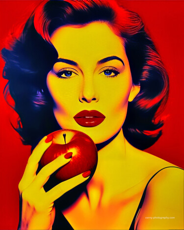 Fotografia intitolato "Apple Woman" da Jochen Cerny, Opera d'arte originale, Fotografia digitale
