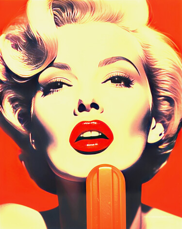 Fotografia intitolato "Popsicle Woman" da Jochen Cerny, Opera d'arte originale, Fotografia manipolata