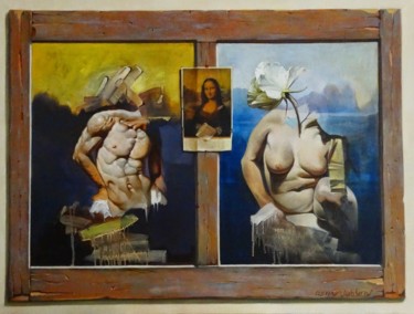 Peinture intitulée "Tempo" par Osmar Dallabona, Œuvre d'art originale, Huile Monté sur Châssis en bois