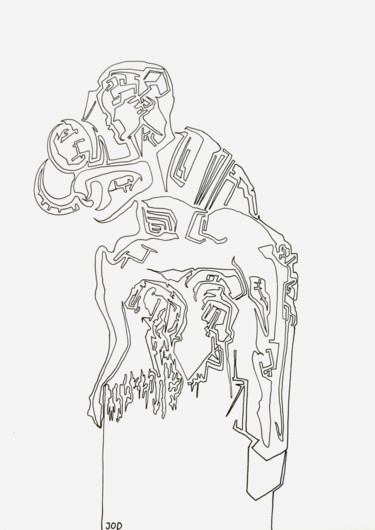 Passion - #artistsupportpledge Dessin intitulée "Passion - #artistsu…" par Jod, Œuvre d'art originale, Marqueur