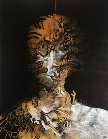 Peinture intitulée "Disociation de l'ap…" par Jod, Œuvre d'art originale, Acrylique Monté sur Panneau de bois