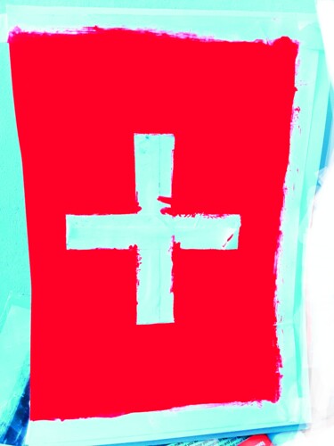Картина под названием "Day Switzerland" - Jordyw, Подлинное произведение искусства, Акрил
