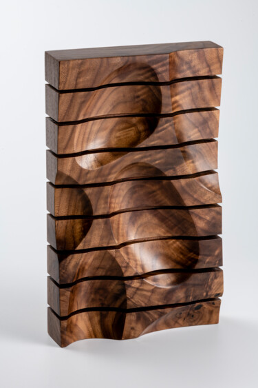 Скульптура под названием "Basins" - Joe Mamer, Подлинное произведение искусства, Дерево