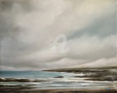 Painting titled "Northern Shores - O…" by Mullo, Original Artwork, Oil