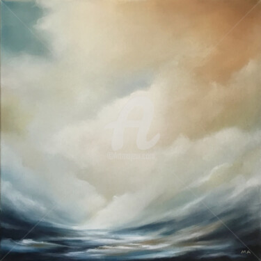 Картина под названием "Light In The Deep S…" - Mullo, Подлинное произведение искусства, Масло
