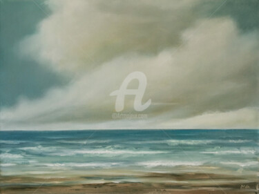Картина под названием "On The Shores Of To…" - Mullo, Подлинное произведение искусства, Масло