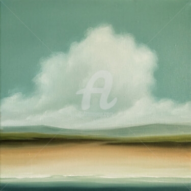 Malerei mit dem Titel "Those Clouds Above…" von Mullo, Original-Kunstwerk, Öl