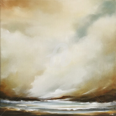 Painting titled "In The Storm We Fin…" by Mullo, Original Artwork, Oil Mounted on Wood Stretcher frame