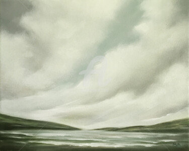 Peinture intitulée "Dawn At Loch Morar…" par Mullo, Œuvre d'art originale, Huile Monté sur Châssis en bois