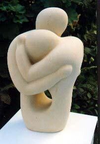 Sculpture titled "Tristen & Isolde" by Joe Xuereb, Original Artwork, Stone