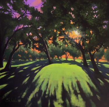 Malerei mit dem Titel "Live Oak Canyon" von Joe A. Oakes, Original-Kunstwerk, Acryl