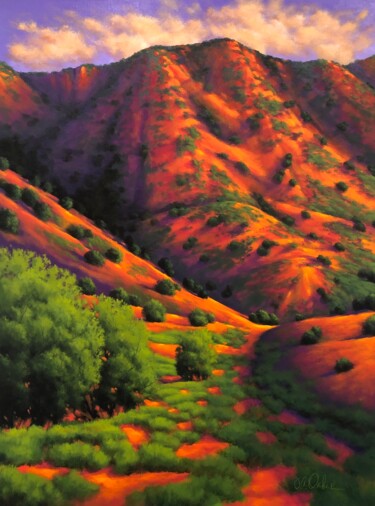 Pittura intitolato "Foothills Portrait" da Joe A. Oakes, Opera d'arte originale, Acrilico