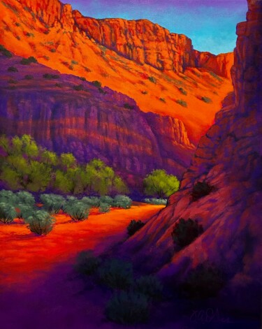 Painting titled "Path to Enlightenme…" by Joe A. Oakes, Original Artwork, Acrylic Mounted on Wood Stretcher frame