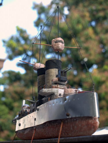 Escultura titulada "Viejo Dreadnougth" por Joeartcuba, Obra de arte original, Metales