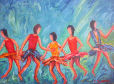 L' envol Peinture intitulée "L' envol" par Joel Jeanniot, Œuvre d'art originale, Huile
