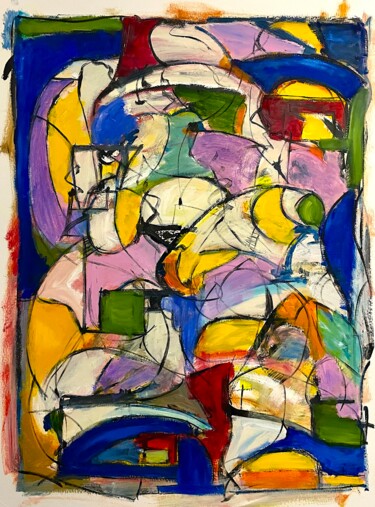 Peinture intitulée "WESS" par Joel Montemagni (JOMO), Œuvre d'art originale, Huile