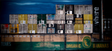 Pittura intitolato "organic-bananas" da Joel Sadaune, Opera d'arte originale, Acrilico