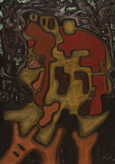 Painting titled "OSMOSE 2" by Joël Waterkeyn, Original Artwork, Acrylic