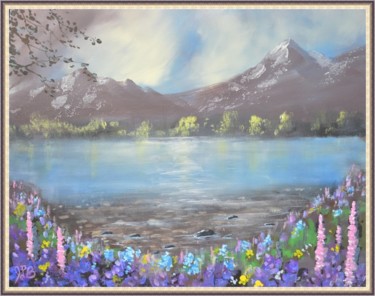 Malerei mit dem Titel "spring-lake-034.jpg" von Joe La Bianca, Original-Kunstwerk