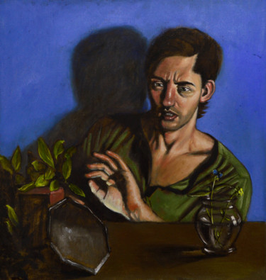 Painting titled "Blinded by Light" by Joel Barnett, Original Artwork, Oil
