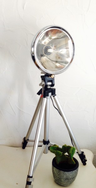 Design intitulée "Lampe DESIGN" par Joel Carpentier (Ambiance d'Antan), Œuvre d'art originale, Objets