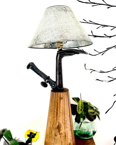 Diseño titulada "Lampe sur table UN…" por Joel Carpentier (Ambiance d'Antan), Obra de arte original, Luminaria