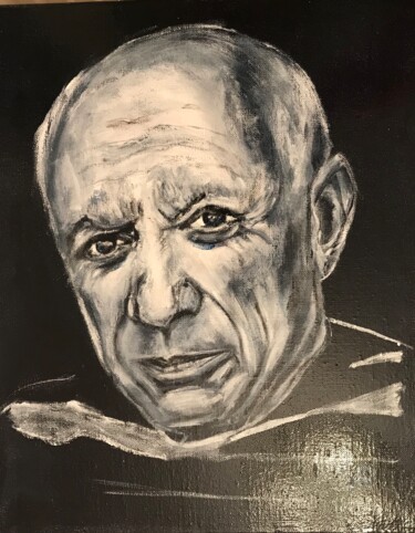 Ζωγραφική με τίτλο "Pablo Picasso" από Joele Ardans, Αυθεντικά έργα τέχνης, Ακρυλικό