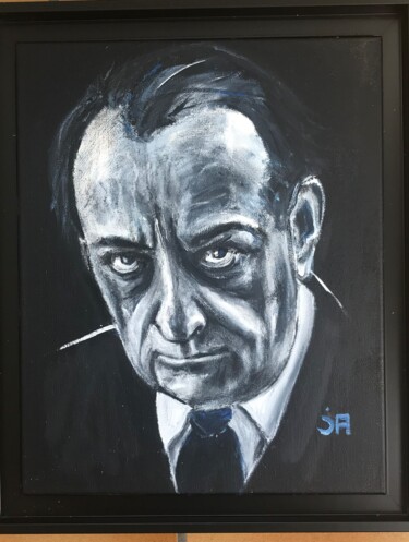 Painting titled "Malraux" by Joele Ardans, Original Artwork, Acrylic