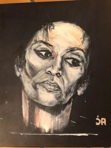 Peinture intitulée "Barbara" par Joele Ardans, Œuvre d'art originale, Acrylique