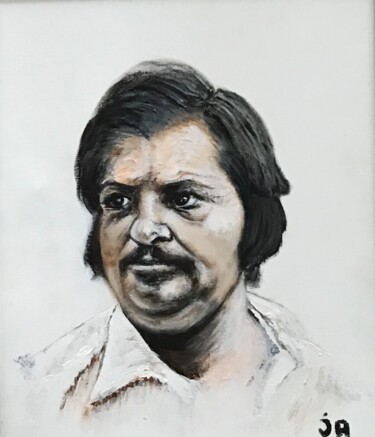Pittura intitolato "Balzac portrait" da Joele Ardans, Opera d'arte originale, Acrilico