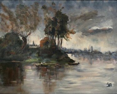 Peinture intitulée "Loire" par Joele Ardans, Œuvre d'art originale, Acrylique