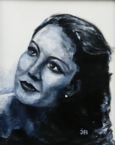 Painting titled "Denise Dupleix" by Joele Ardans, Original Artwork, Acrylic