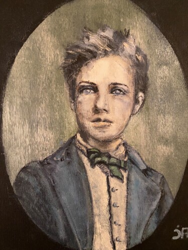 Schilderij getiteld "Rimbaud" door Joele Ardans, Origineel Kunstwerk, Acryl