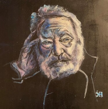 Peinture intitulée "Victor Hugo" par Joele Ardans, Œuvre d'art originale, Acrylique