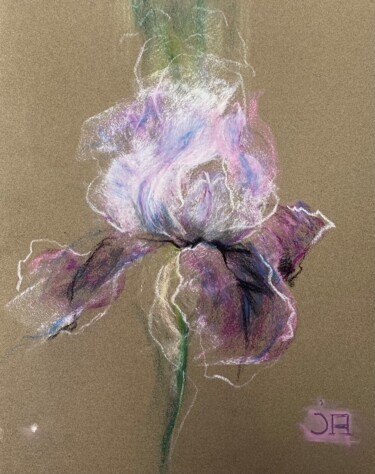Drawing titled "Dream of flower" by Joele Ardans, Original Artwork, Pastel