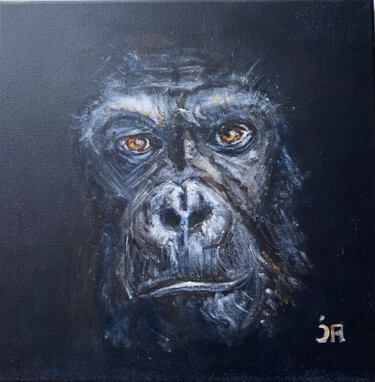 Painting titled "My name is… gorilla" by Joele Ardans, Original Artwork, Acrylic