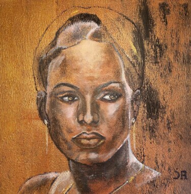 Pintura intitulada "Africa bell" por Joele Ardans, Obras de arte originais, Acrílico