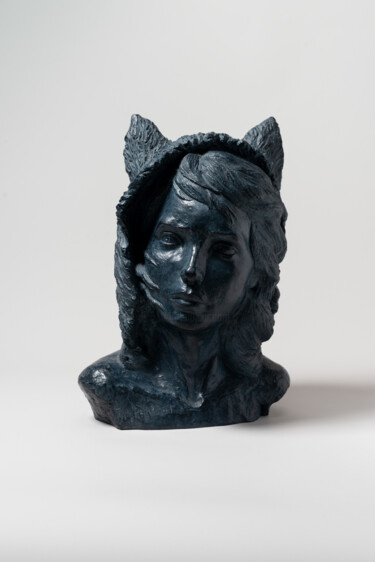 Скульптура под названием "Chaperon Rouge" - Joëlle Buard, Подлинное произведение искусства, Бронза