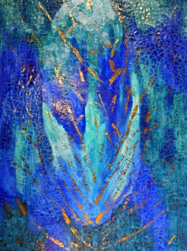 Painting titled "Luminescence" by Joëlle Darmon, Original Artwork, Acrylic