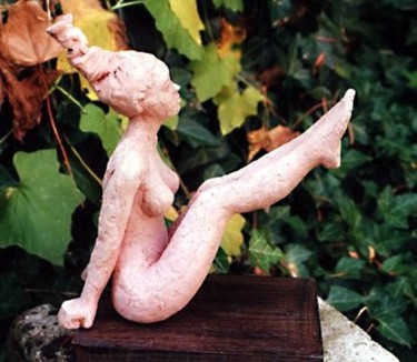 Sculpture intitulée "La balancoire" par Joelle Deroubaix, Œuvre d'art originale