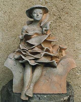 Sculpture intitulée "La robe végétale" par Joelle Deroubaix, Œuvre d'art originale