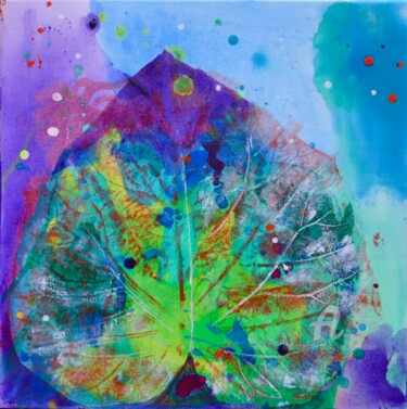 Painting titled "Paulownia XI" by Joëlle Dubois, Original Artwork, Acrylic