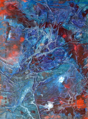 "Paysage cosmique" başlıklı Tablo Joëlle Dubois tarafından, Orijinal sanat, Akrilik