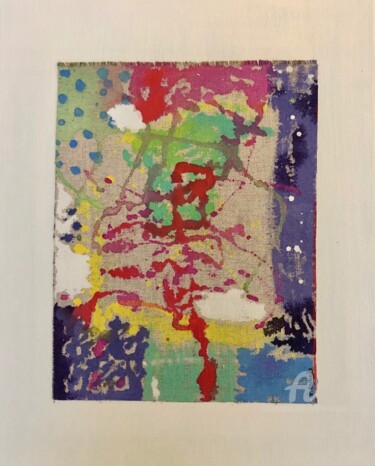 Rèverie colorée IX(40x30) Peinture intitulée "Rèverie colorée IX(…" par Joëlle Dubois, Œuvre d'art originale, Acrylique